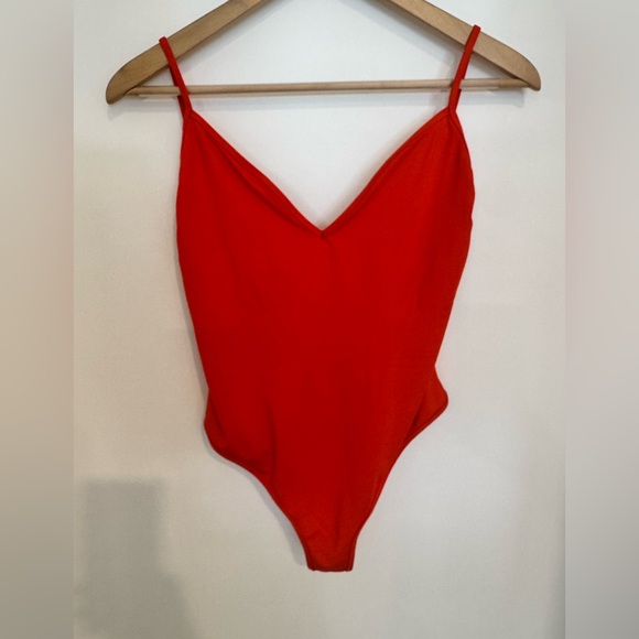 J.Crew  NWT Playa Women’s Open Back criss cross  Orange One Piece SwimSuit M - Picture 6 of 16